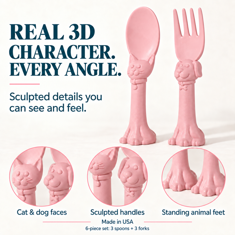 Spoon la la Toddler Utensils — 6 Pack-zoom-