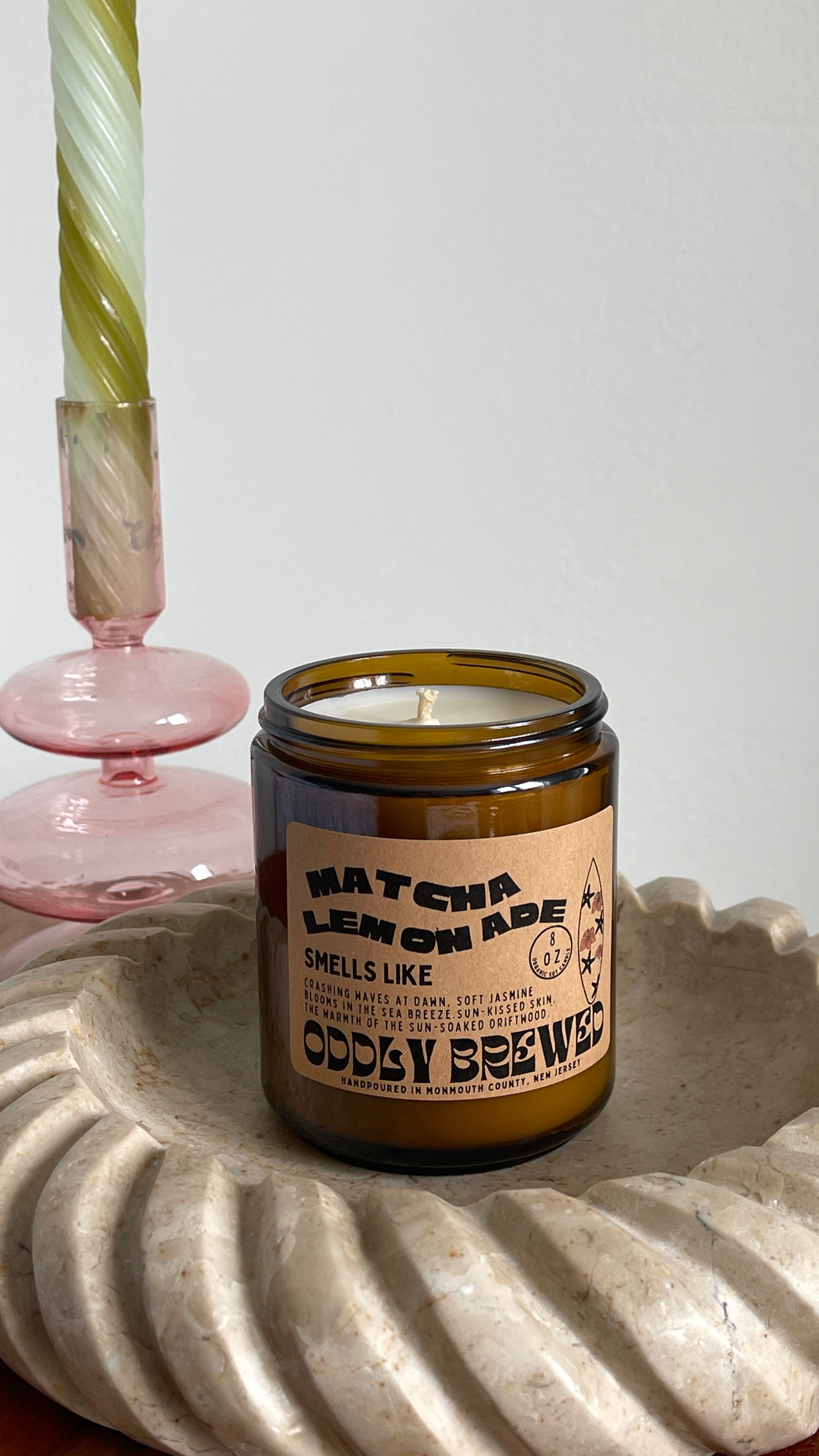 Matcha Lemonade Soy Candle-2