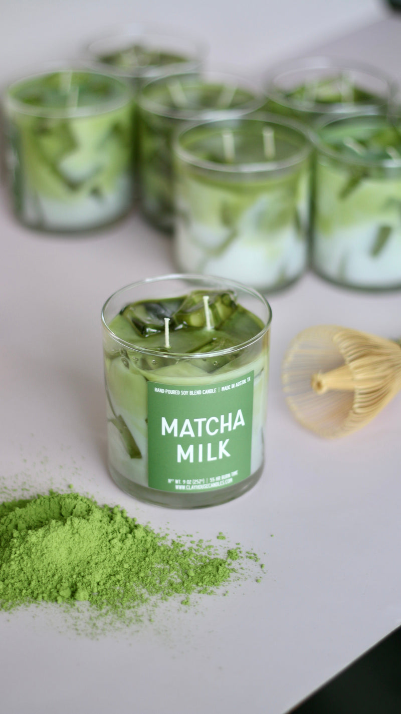 Matcha Milk Container Candle-zoom-