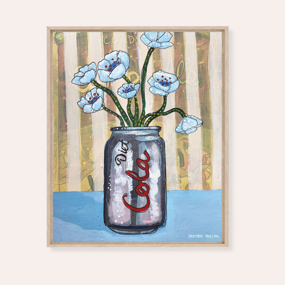 Diet Cola | Framed Fine Art Canvas Print | Multiple Sizes-zoom-6