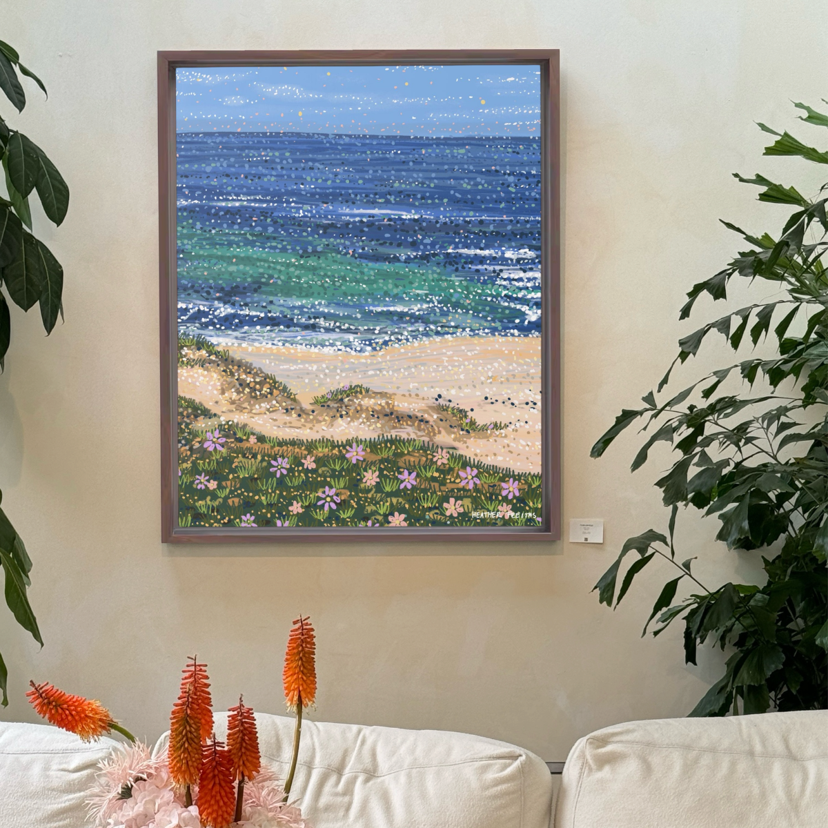 Daisy Tides | Framed Fine Art Canvas Print | Multiple Sizes-zoom-3