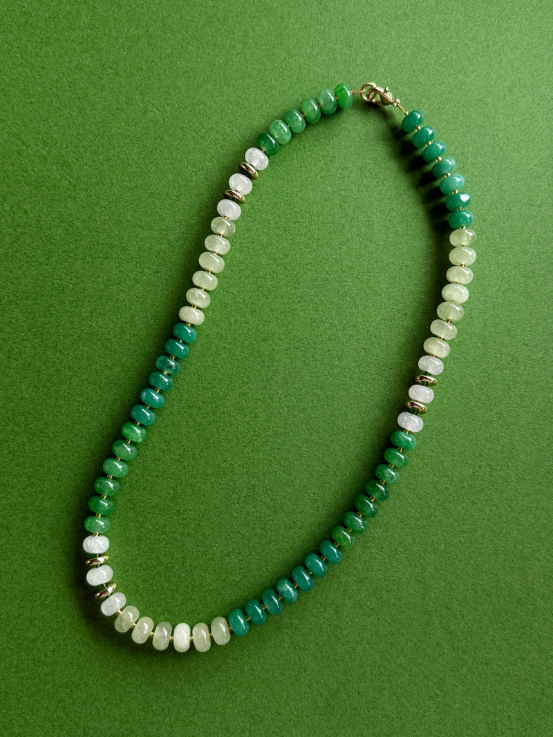 Lucky Gradient Beaded Necklace-zoom-