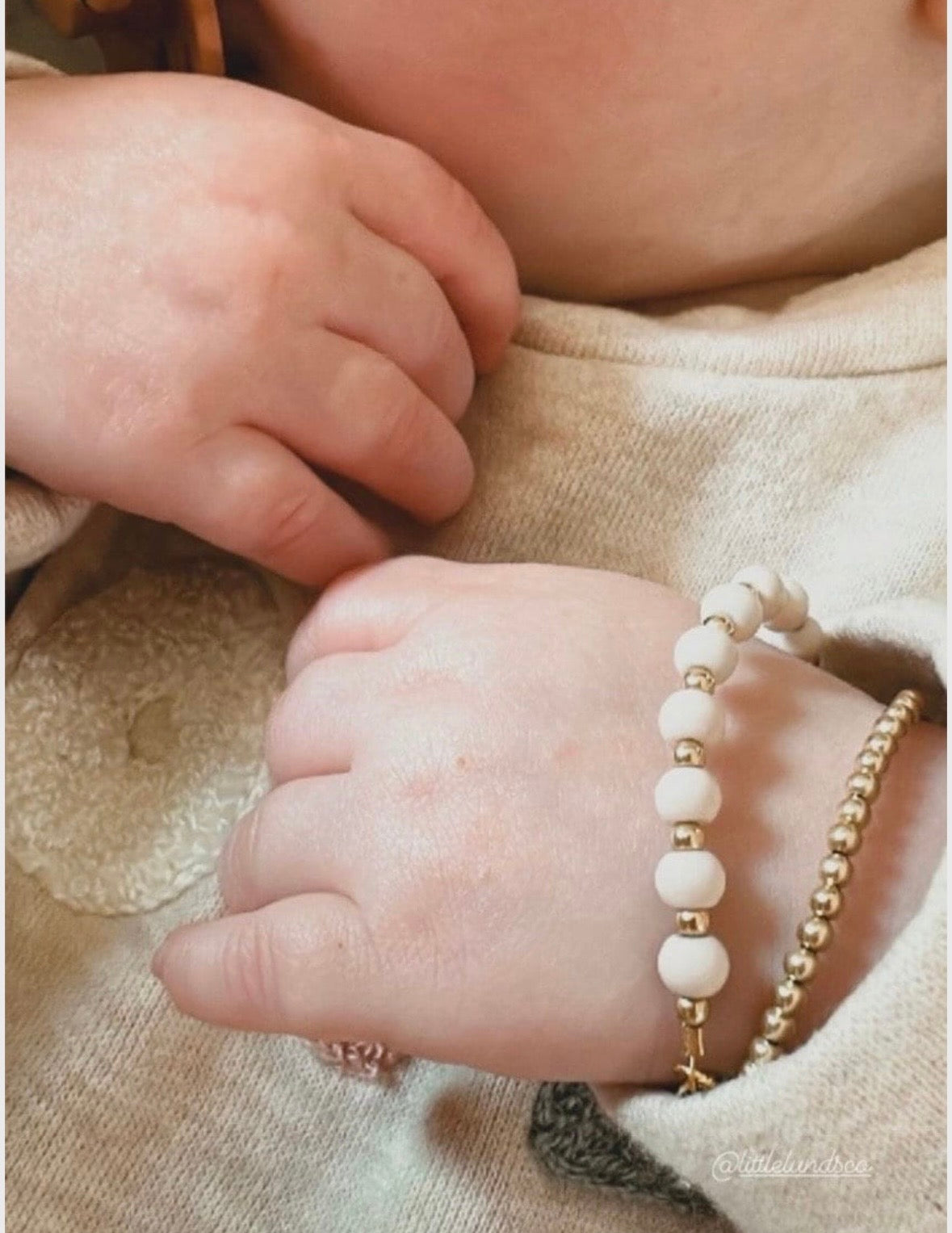 Tan & Gold Layer Bracelet | 14K Gold Filled-zoom-3