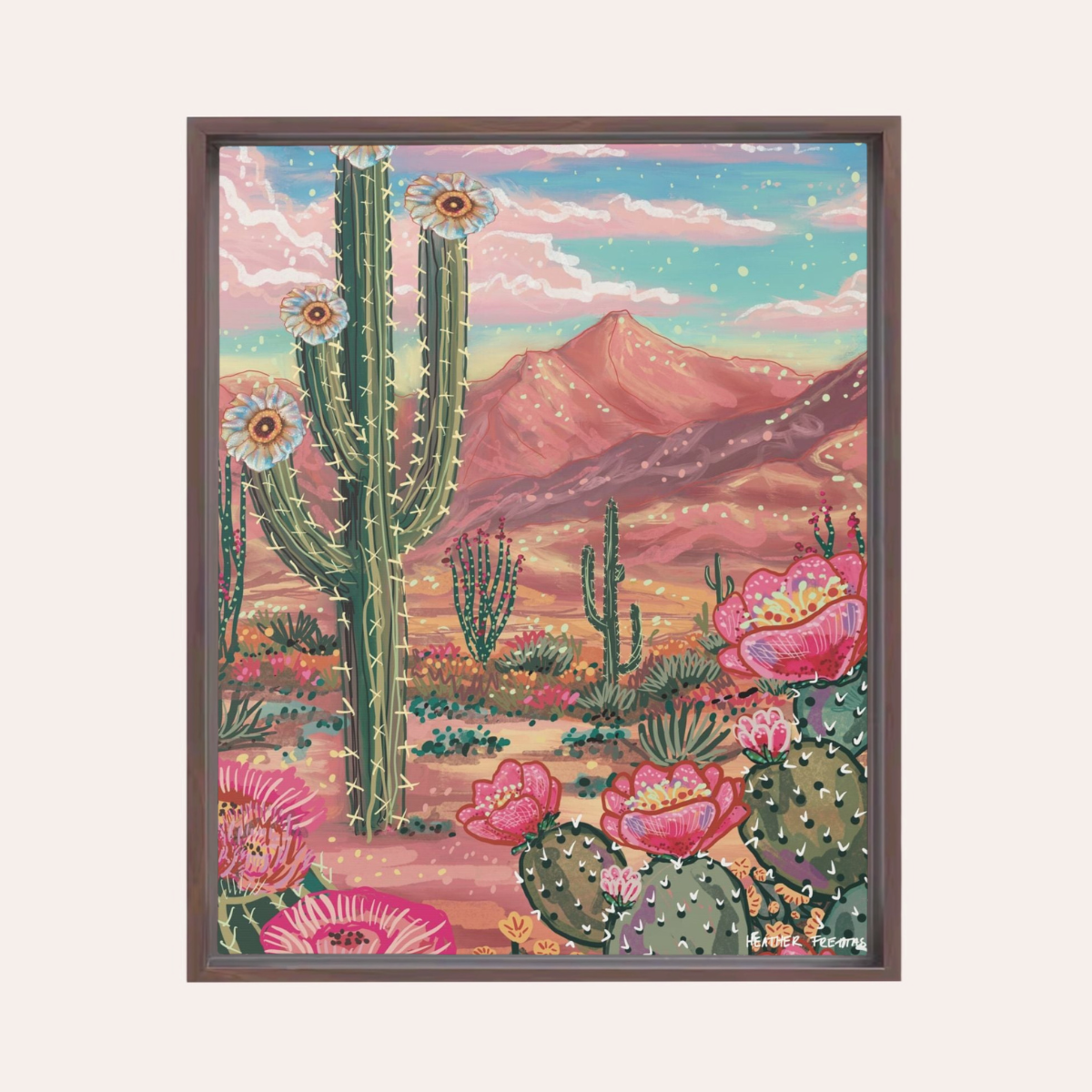 Southwest Paradise | Framed Fine Art Canvas Print | Multiple Sizes-4