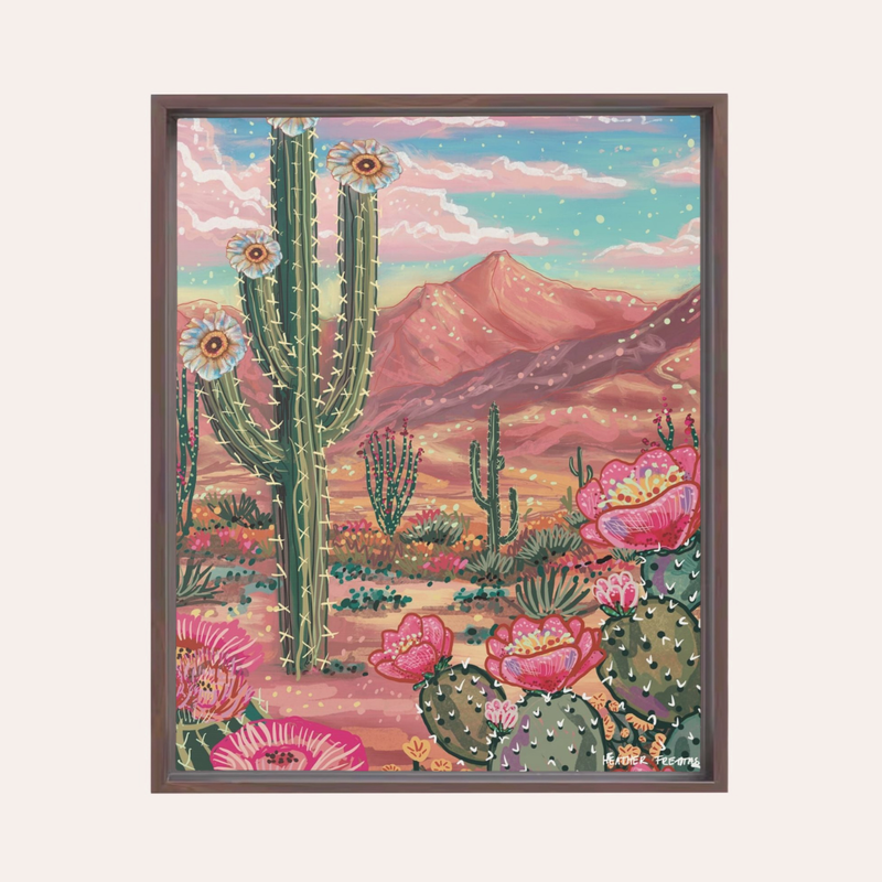 Southwest Paradise | Framed Fine Art Canvas Print | Multiple Sizes-zoom-
