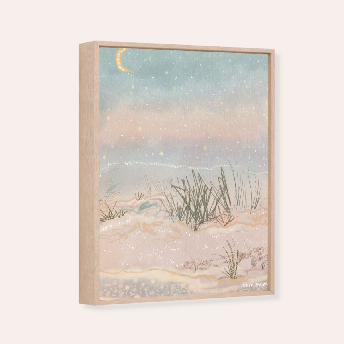 Salt | Framed Fine Art Canvas Print | Multiple Sizes-zoom-2