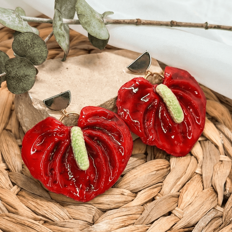 Aria | Anthurium Statement Earrings