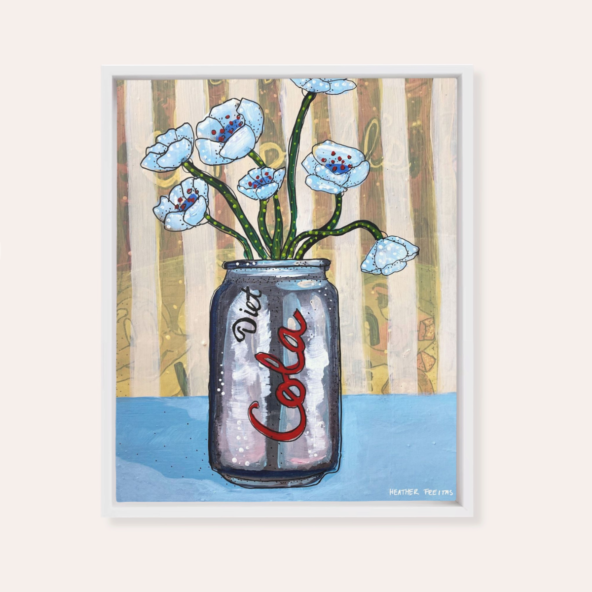 Diet Cola | Framed Fine Art Canvas Print | Multiple Sizes-5