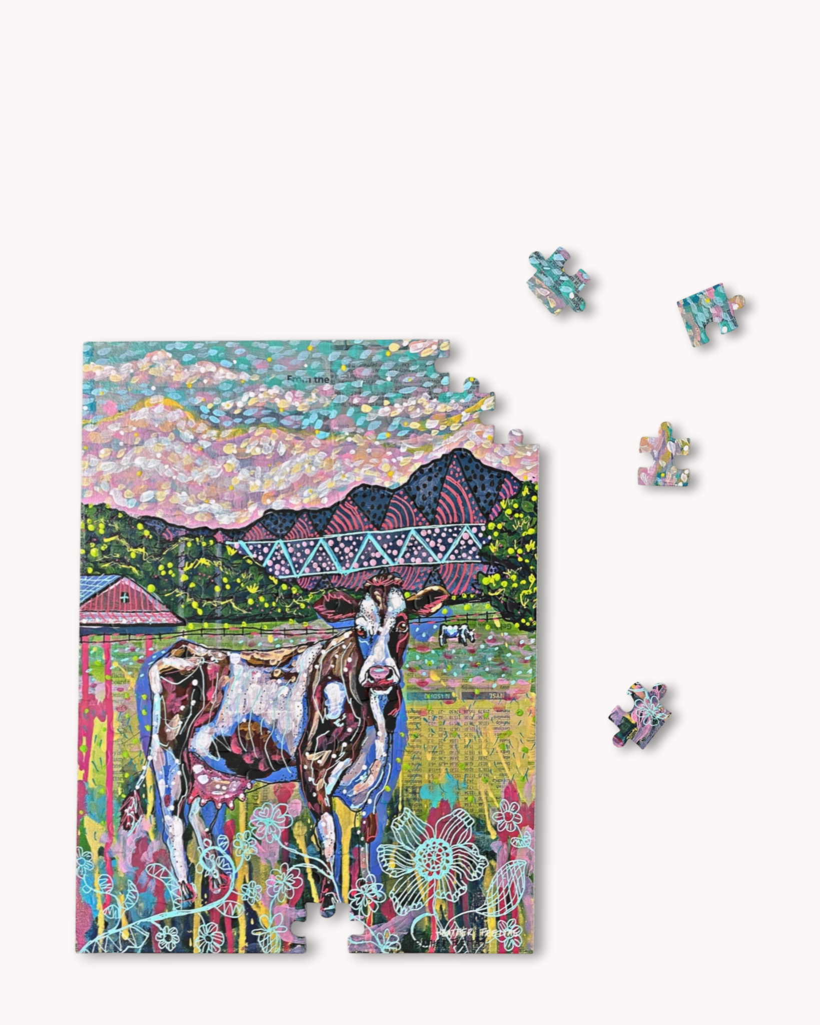 Cows On The Farm Puzzle-zoom-1