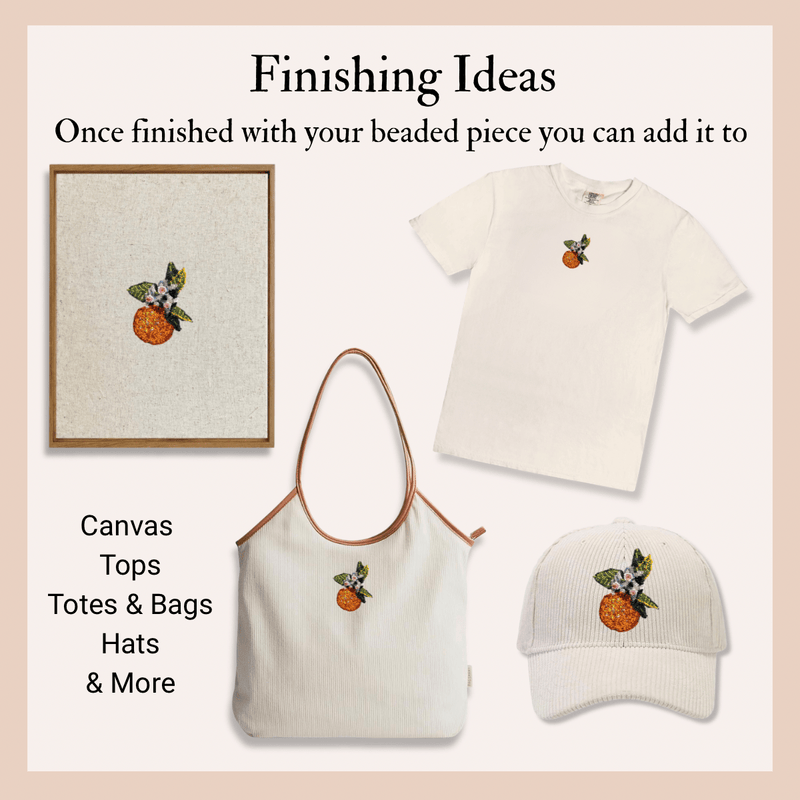 Orange Blossom Beaded Art Kit-zoom-