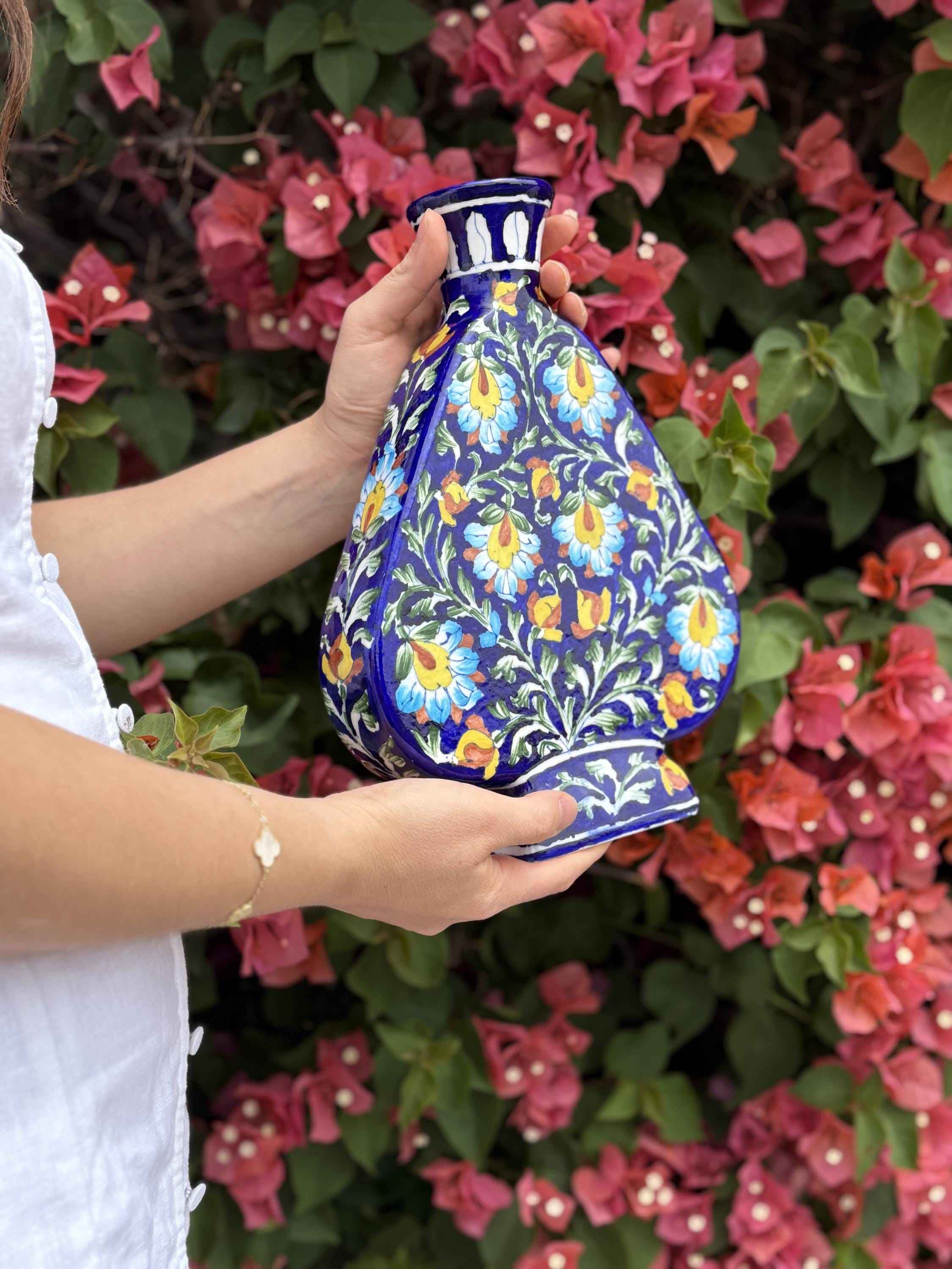 Azura Vase | Handcrafted Blue Pottery