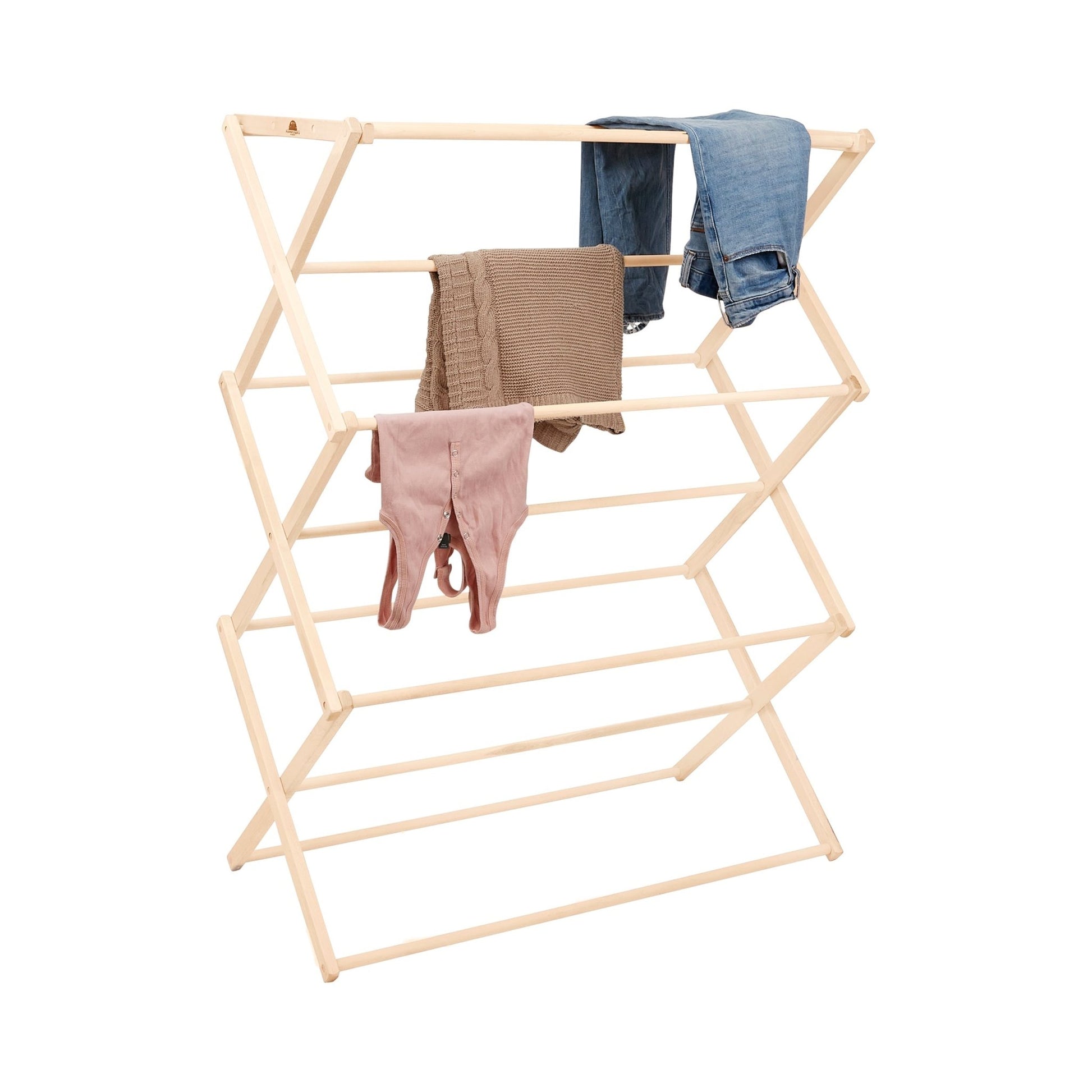 Flat Top Drying Rack | Wooden Laundry Drying Rack - Aware House