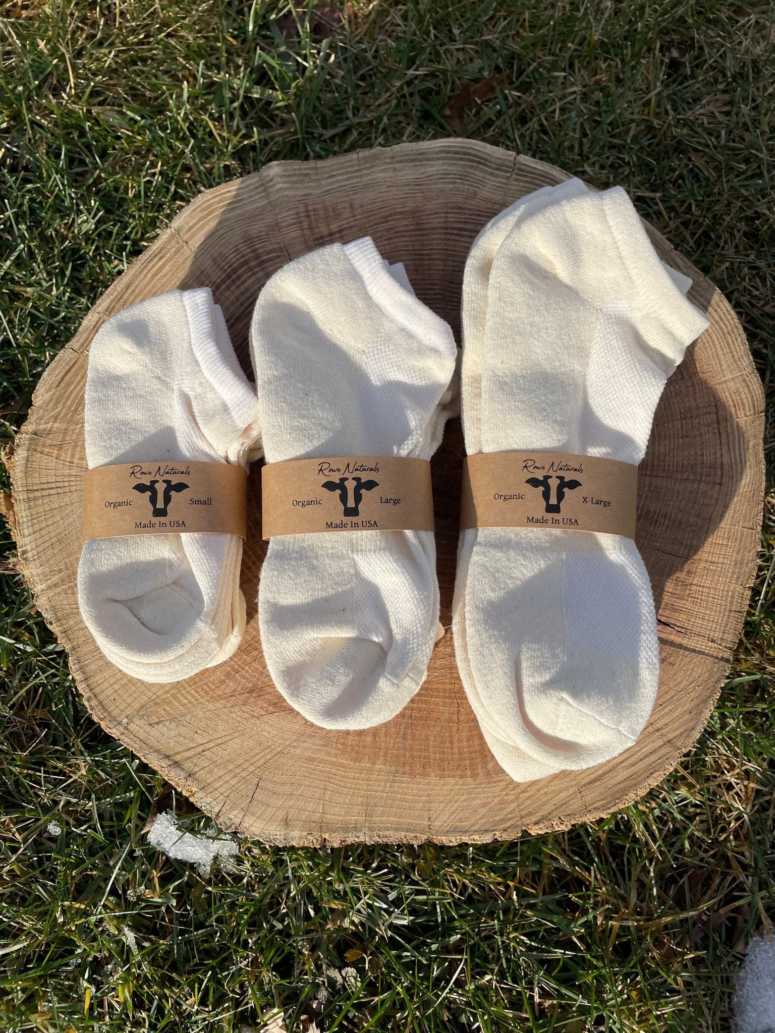 Organic Cotton Ankle Socks | Three Pack - Aware House - Rowe Naturals -