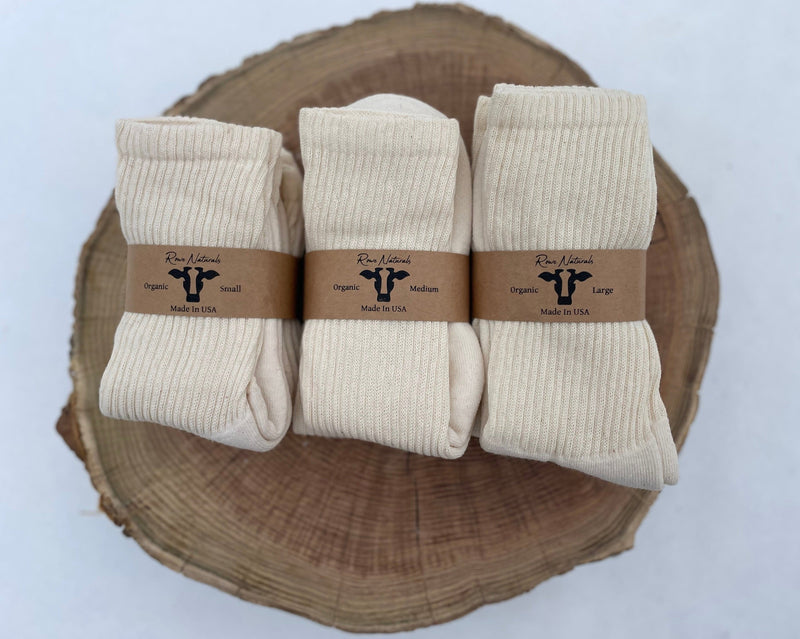 Organic Cotton Crew Socks | Three Pack-zoom-