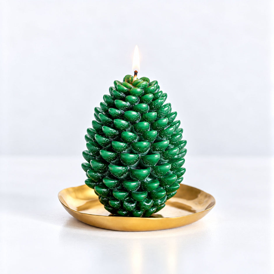 Signature Sculpted Pinecone Candle | Forest