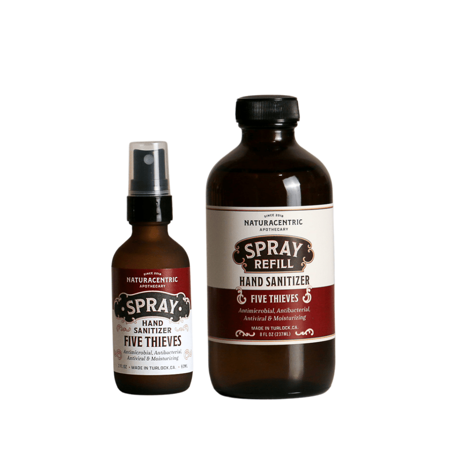 Five Thieves Essential Oil Based Hand Sanitizer Spray - Aware House - Naturacentric -