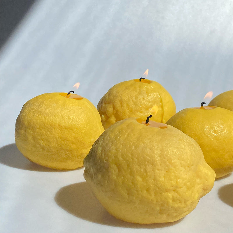 Large Lemon Candle-zoom-