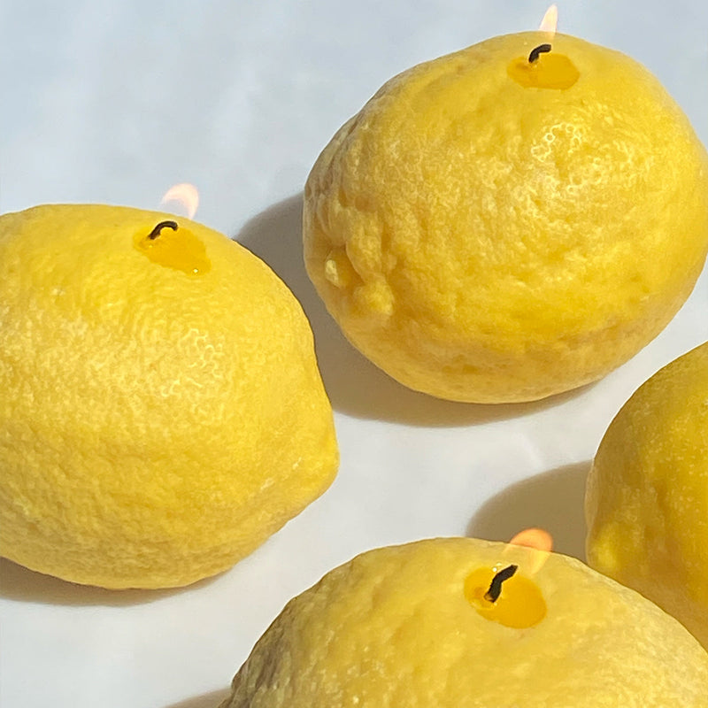 Large Lemon Candle-zoom-