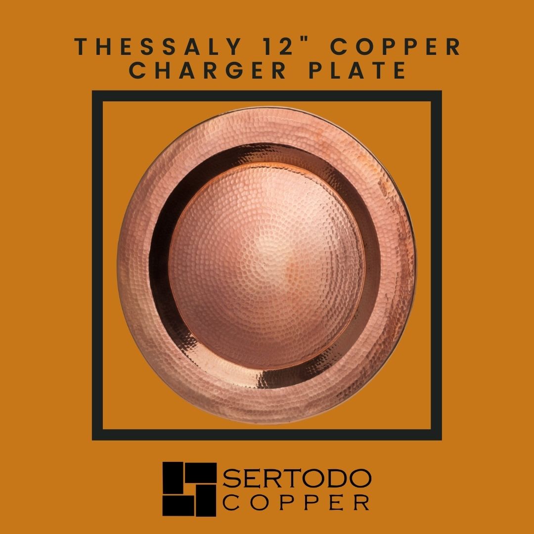 Thessaly 12 Copper Charger Plate-zoom-1