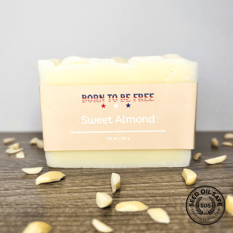 Sweet Almond Tallow Soap Bar-zoom-