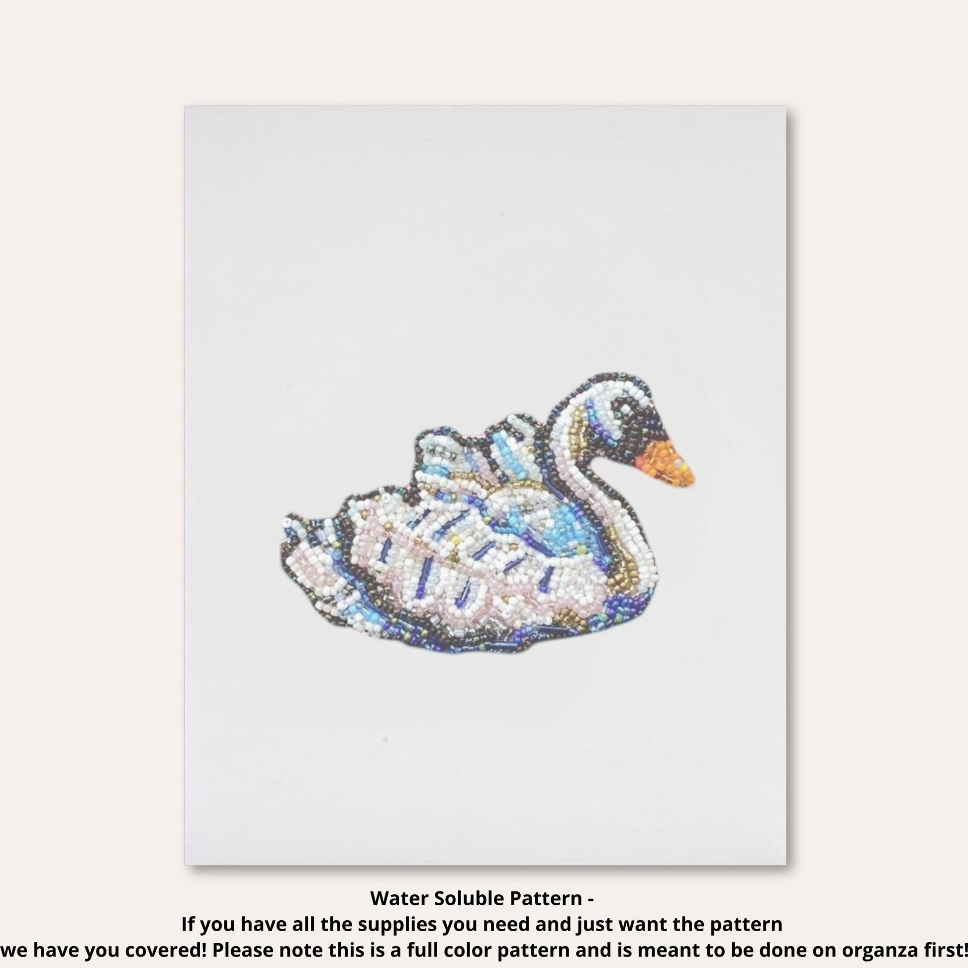Swan Beaded Art Kit - Aware House
