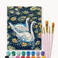 Two Swans Paint by Numbers Kit