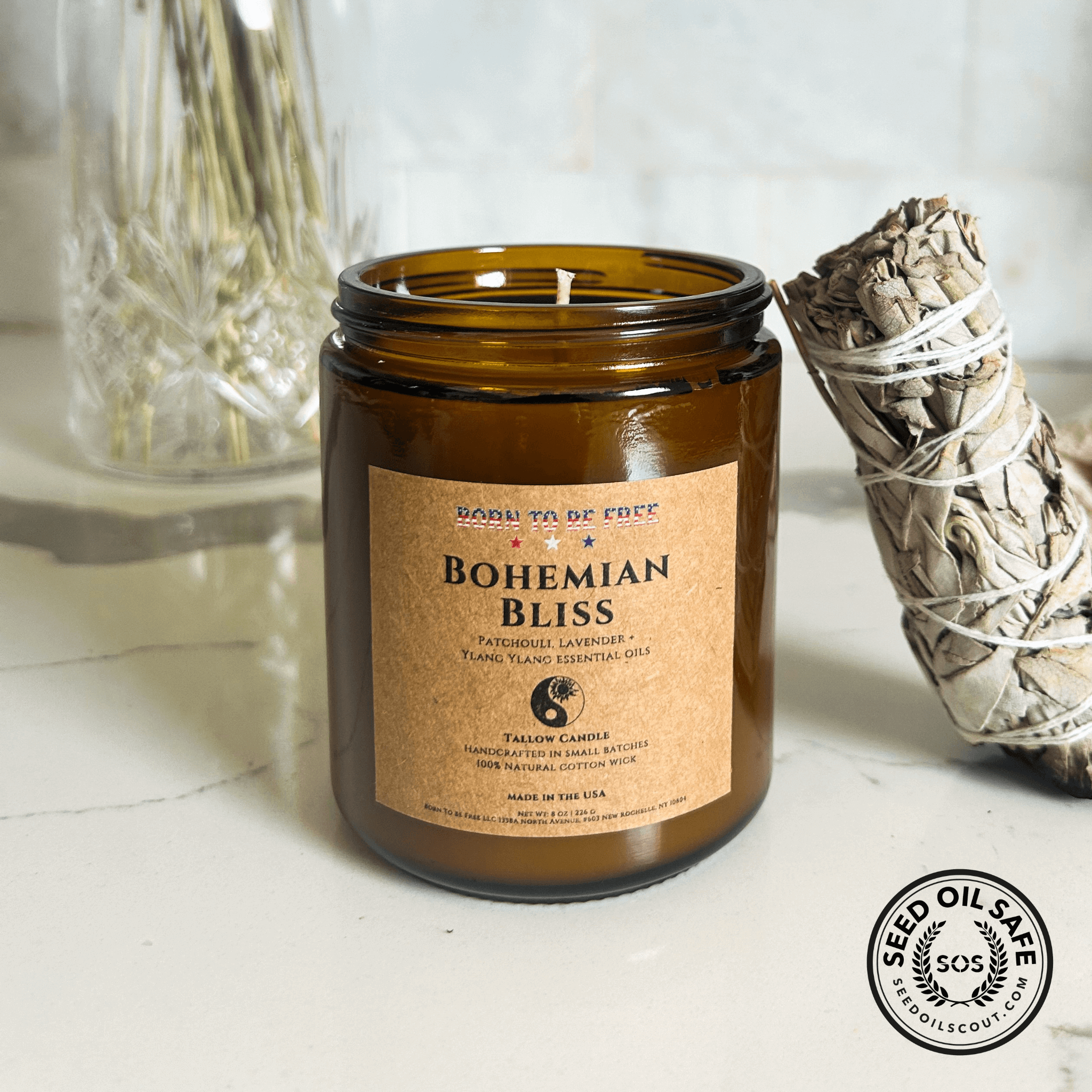 Bohemian Bliss Tallow Candle-zoom-1