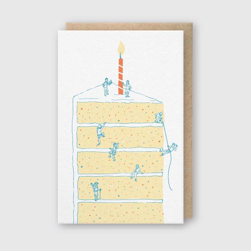Cake Climbers Greeting Card-zoom-