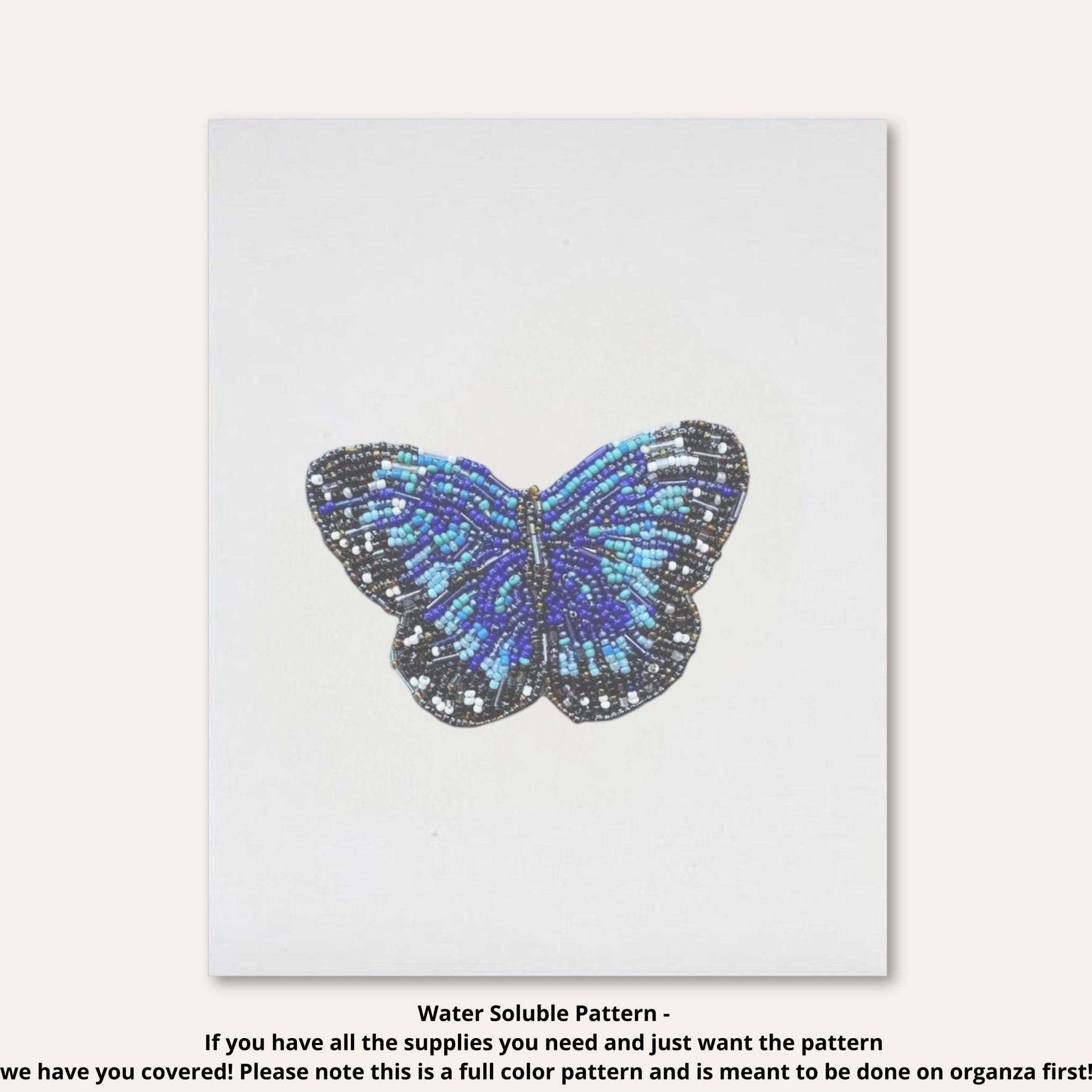 Blue Butterfly Beaded Art Kit - Aware House