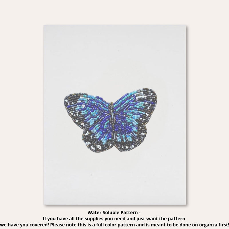 Blue Butterfly Beaded Art Kit-zoom-