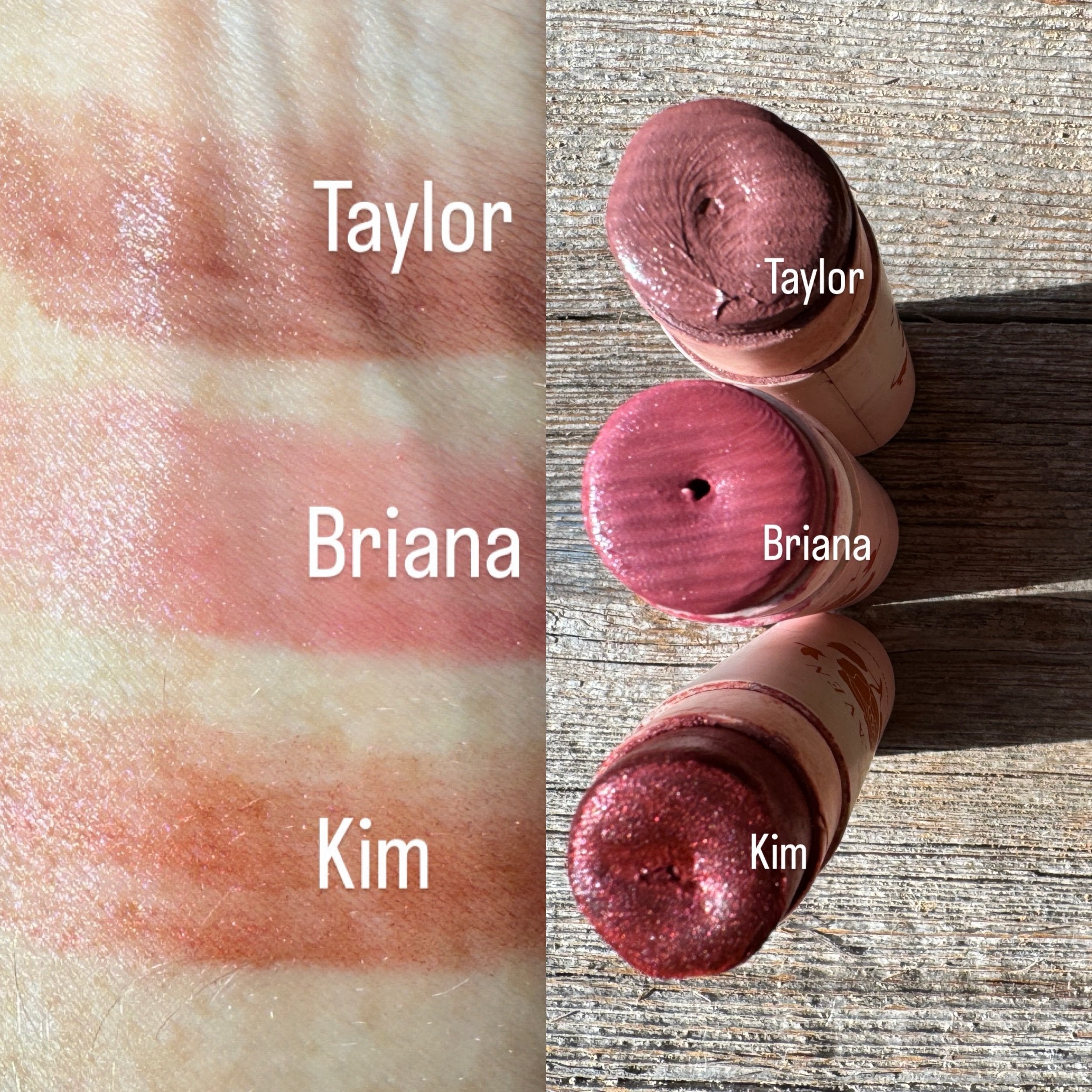 Lip & Cheek Sticks | Kim, Briana & Taylor Trio