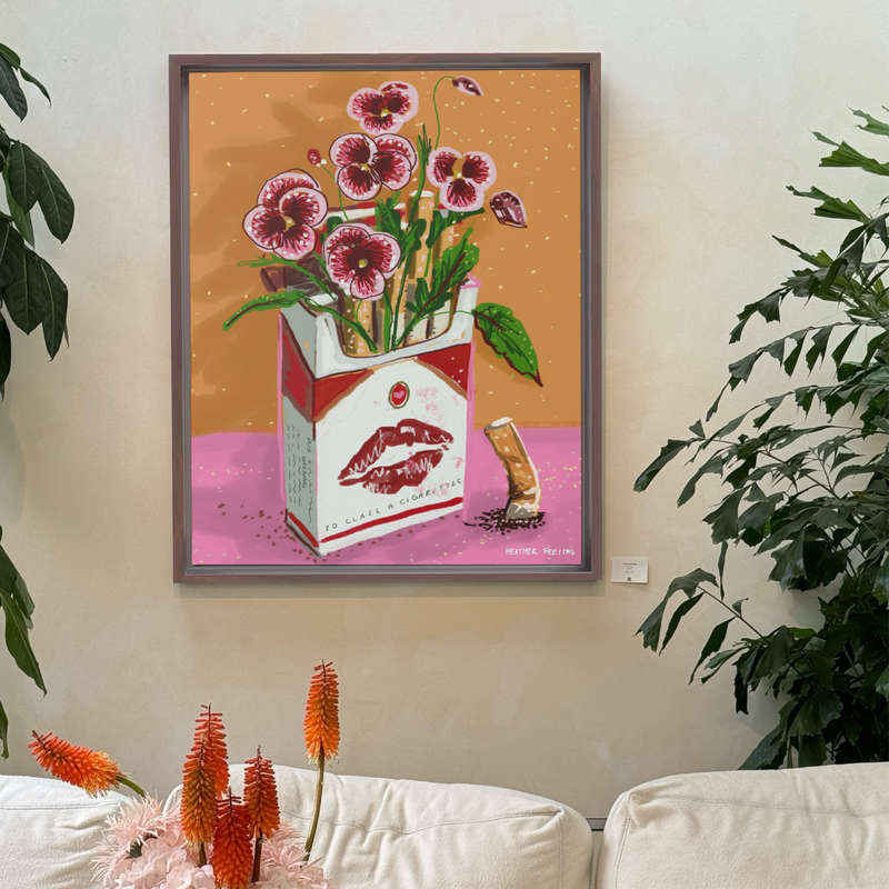Dirt Bouquet | Framed Fine Art Canvas Print | Multiple Sizes-zoom-
