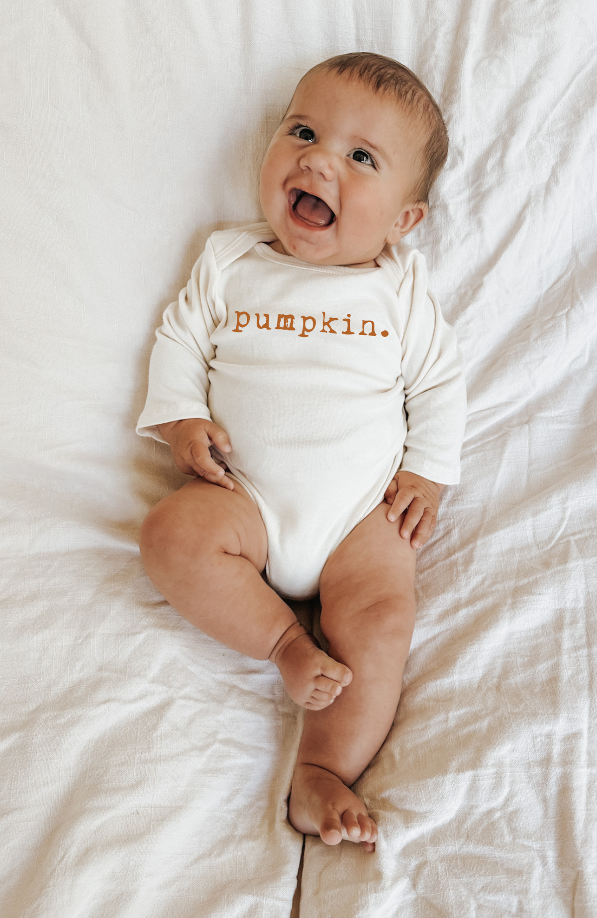 Pumpkin Organic Bodysuit Long Sleeve-4