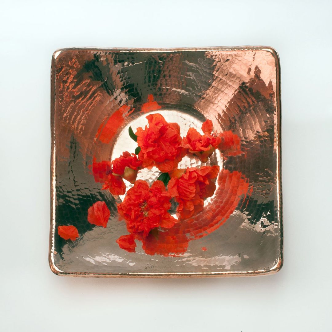 Flat Earth Copper Bowl-zoom-2