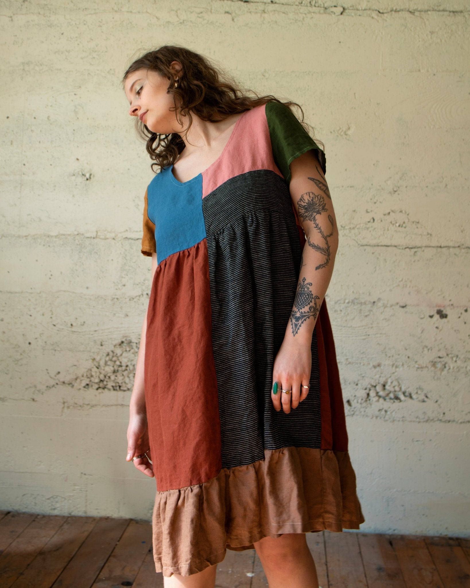 Quilted Billie Dress | Neutral - Aware House - Ersa Fibers - 
