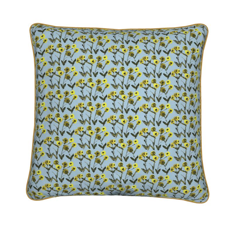 Lemon Posey Throw Pillow-zoom-3