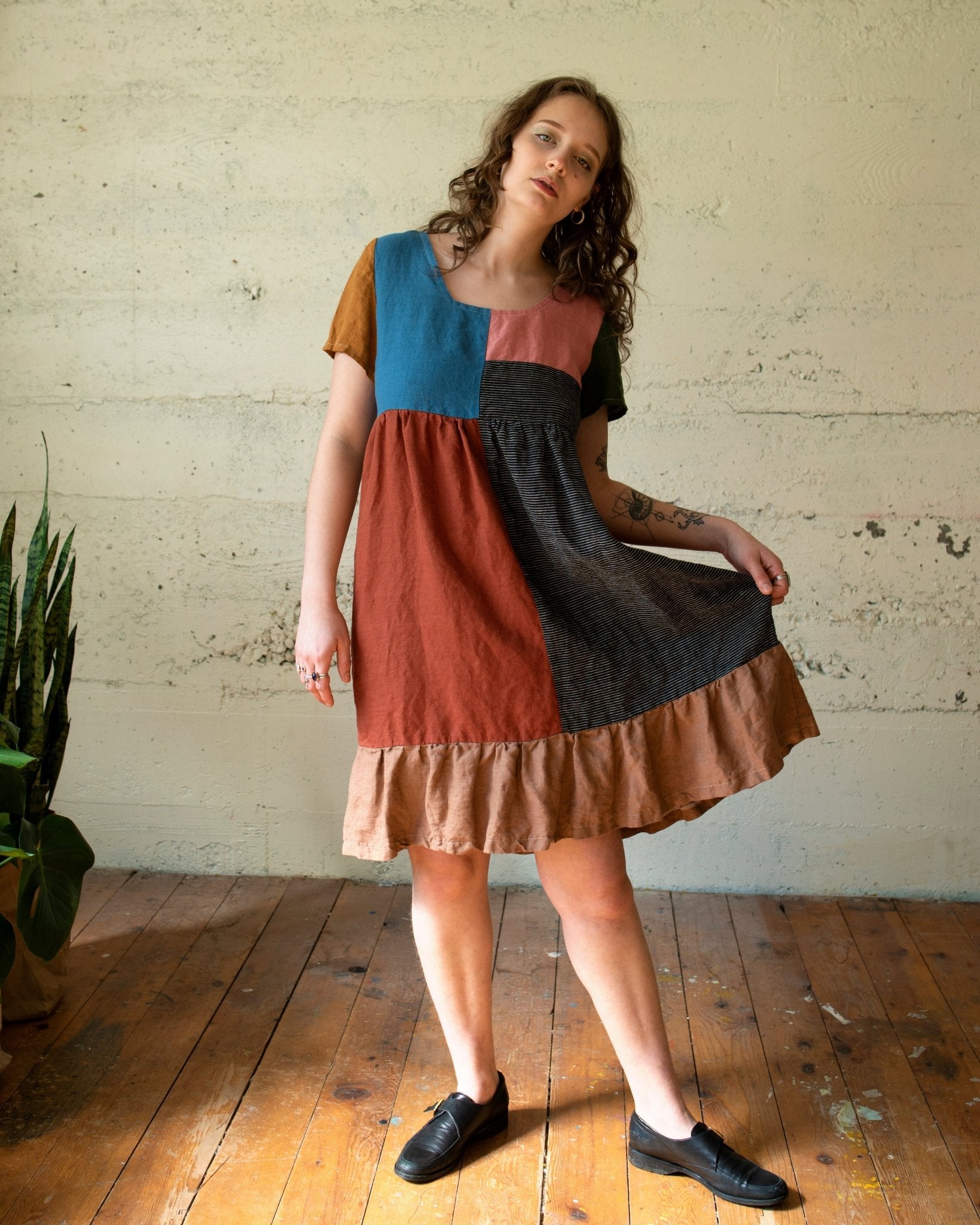 Quilted Billie Dress | Neutral - Aware House - Ersa Fibers - 