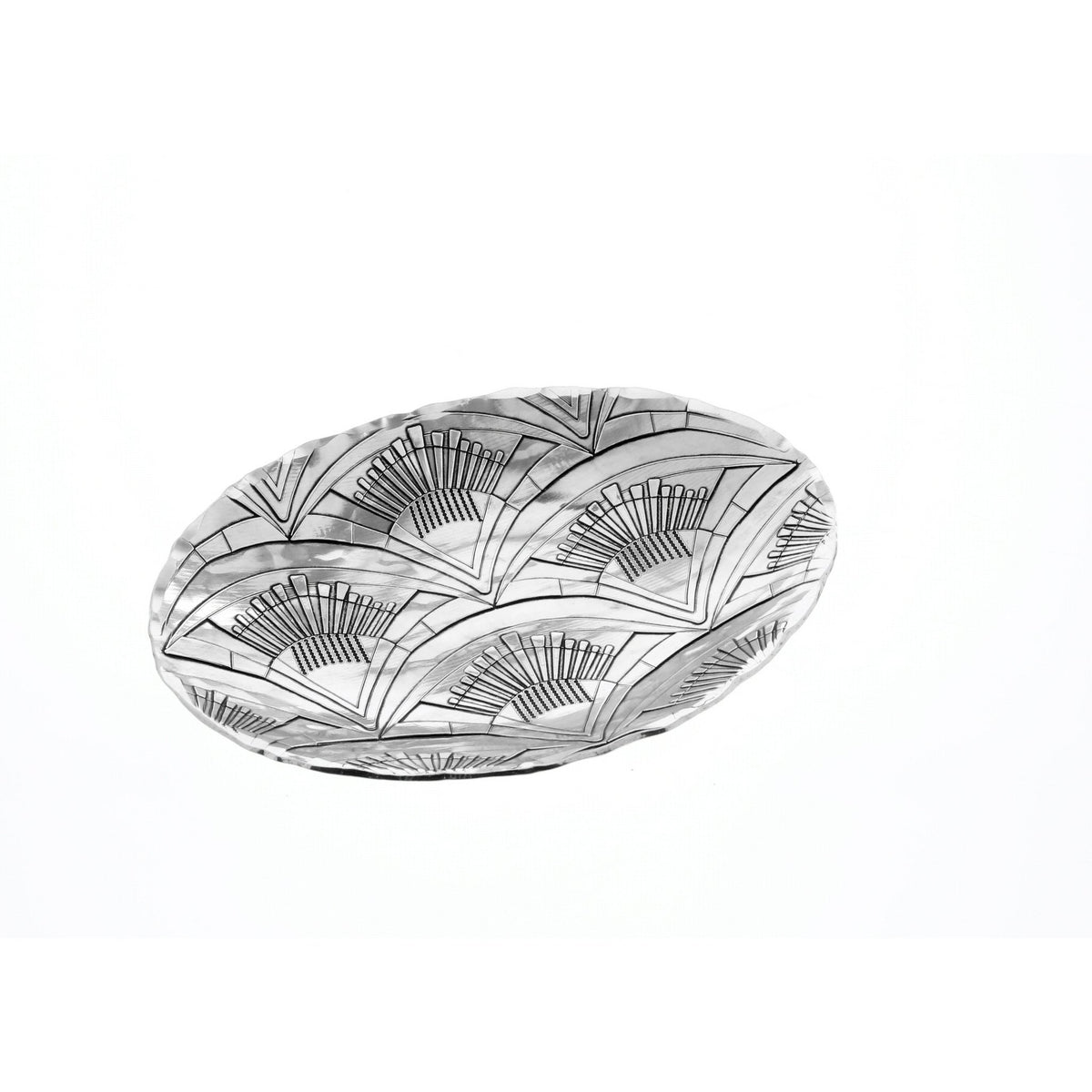1923 Small Oval Bowl (Aluminum) - Aware House - Wendell August Forge -