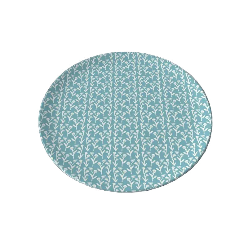 Slate Blue Ivy Manor China Plate Set