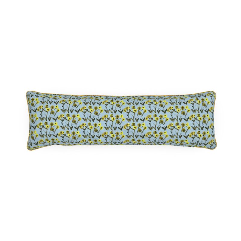 Lemon Posey Bolster Pillow-zoom-2