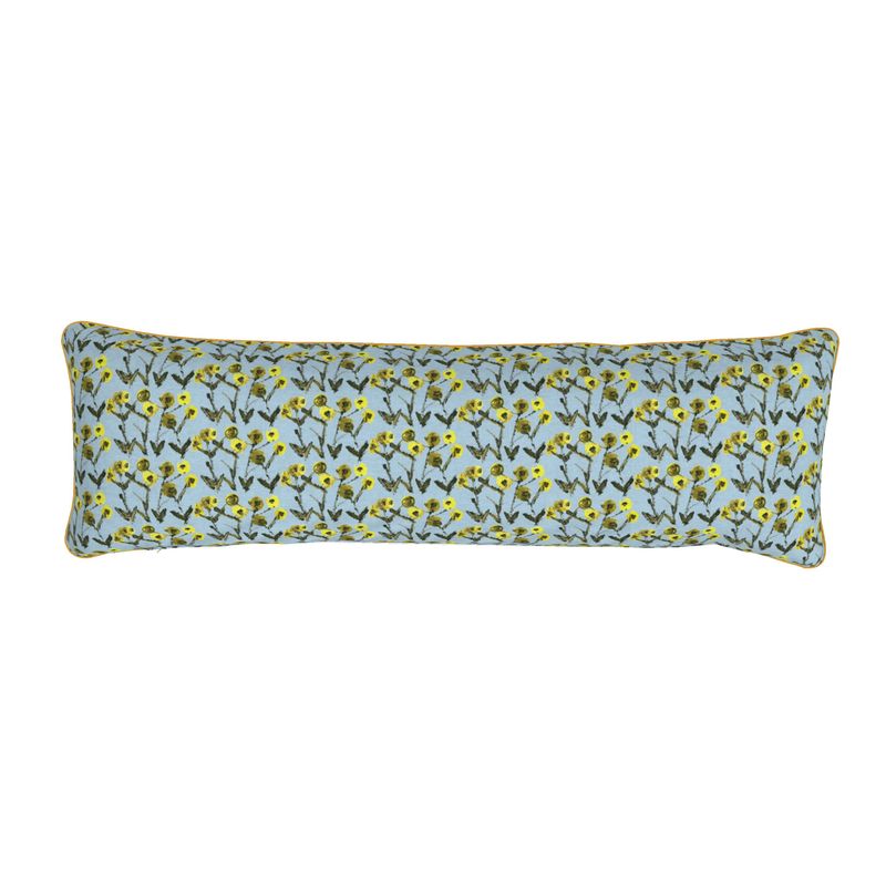Lemon Posey Bolster Pillow-zoom-