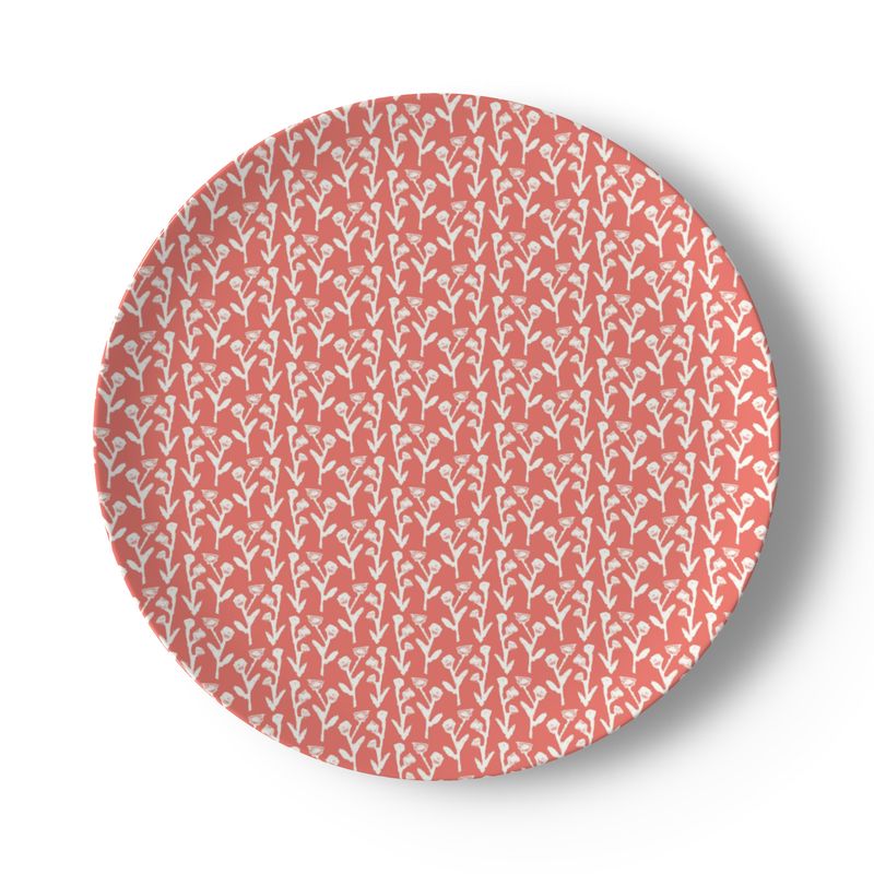 Coral Ivy Manor China Plate Set