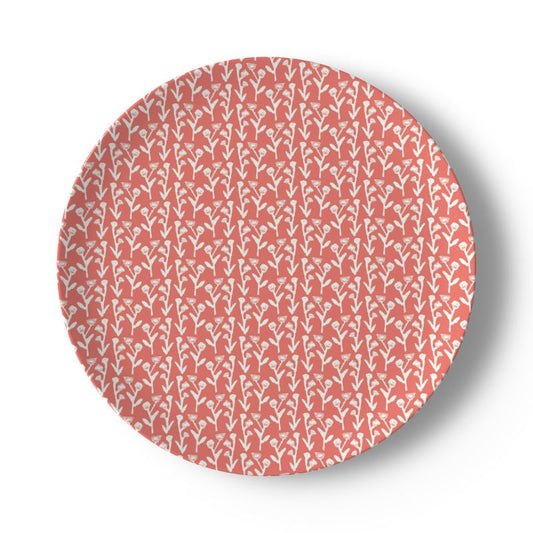 Coral Ivy Manor China Plate Set