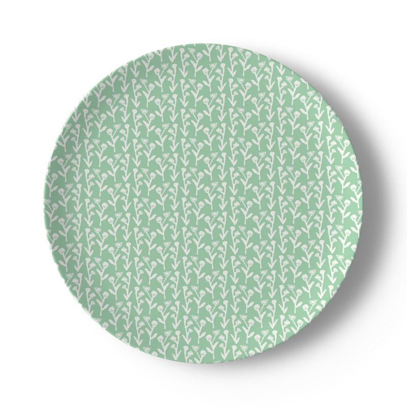 Mint Green Ivy Manor China Plate Set
