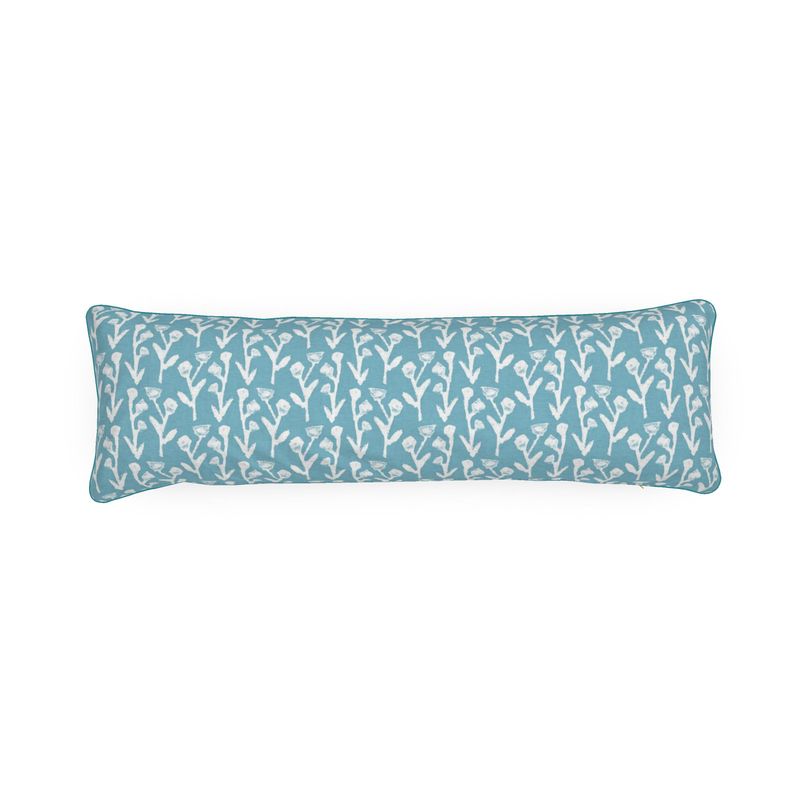 Ivy Manor Bolster Pillow in Slate-zoom-1