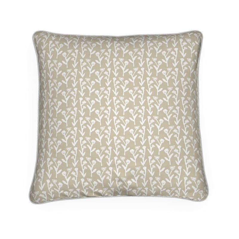 Ivy Manor Throw Pillow in Oat