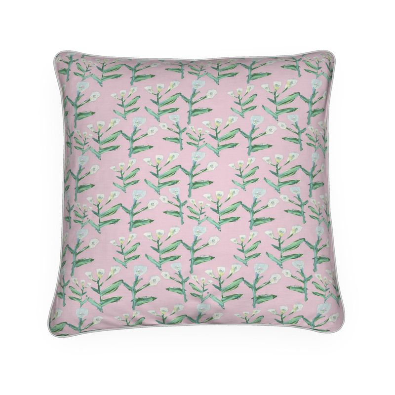 Sydney Throw Pillow in Tulip Pink