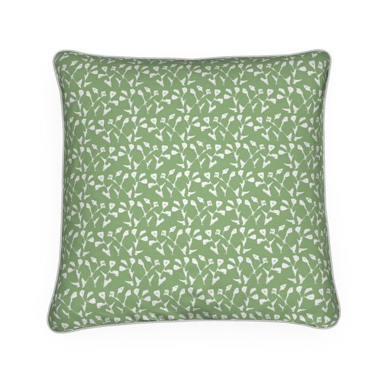 Genevieve Throw Pillow in Green