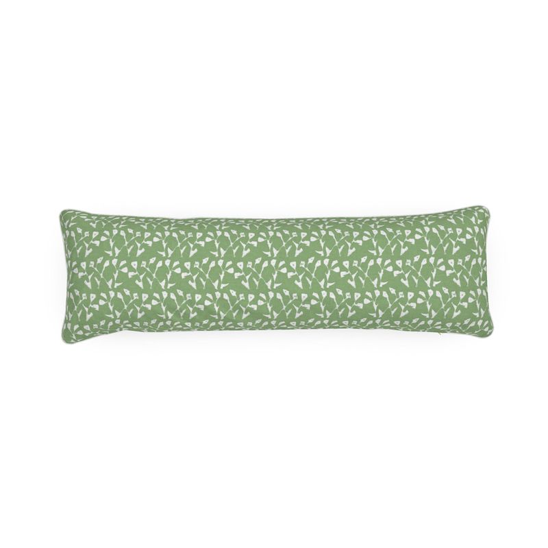 Genevieve Bolster Pillow in Green