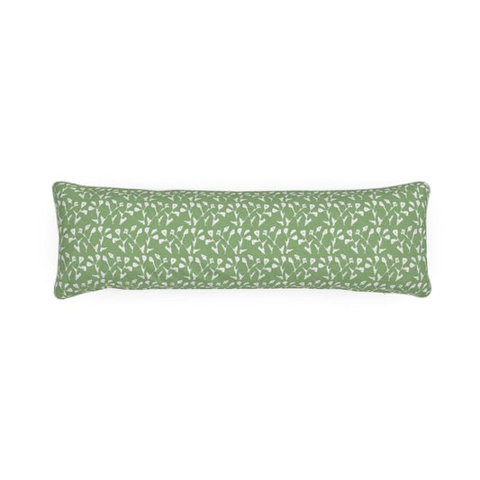 Genevieve Bolster Pillow in Green